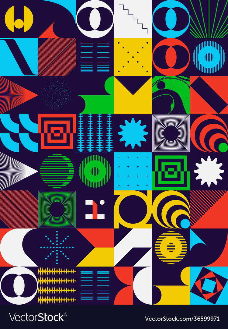 Retro future abstract pattern