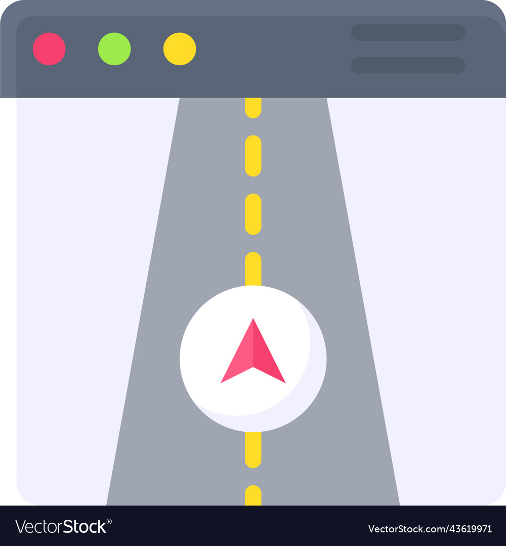 Road map application icon location