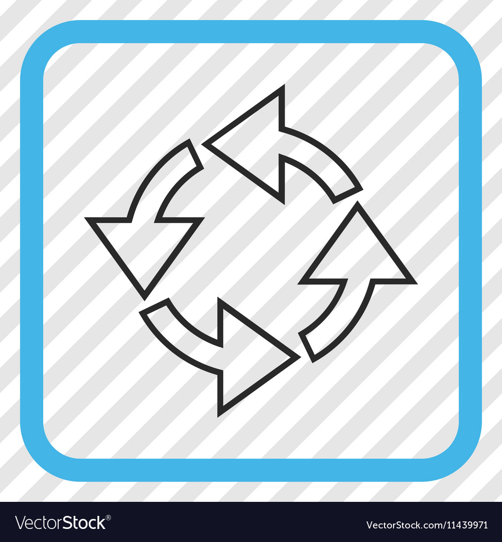 Rotation icon in a frame