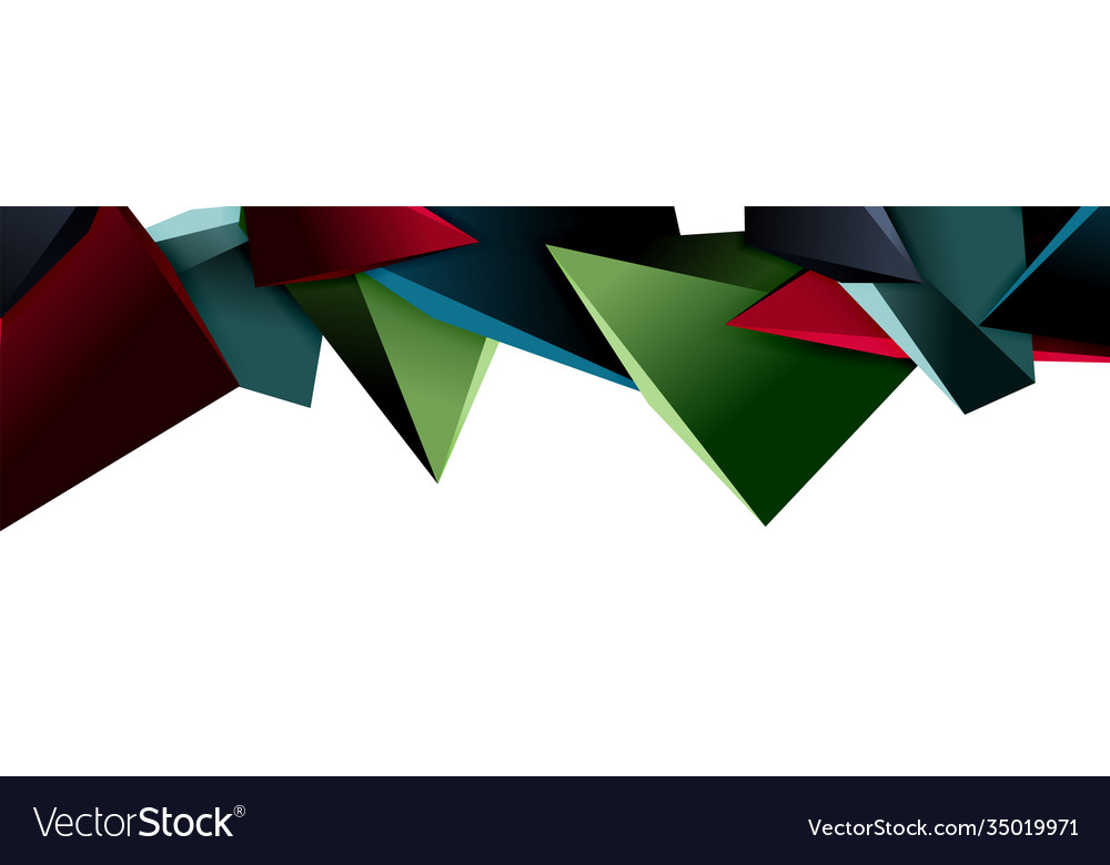 Triangle mosaic abstract background 3d triangular