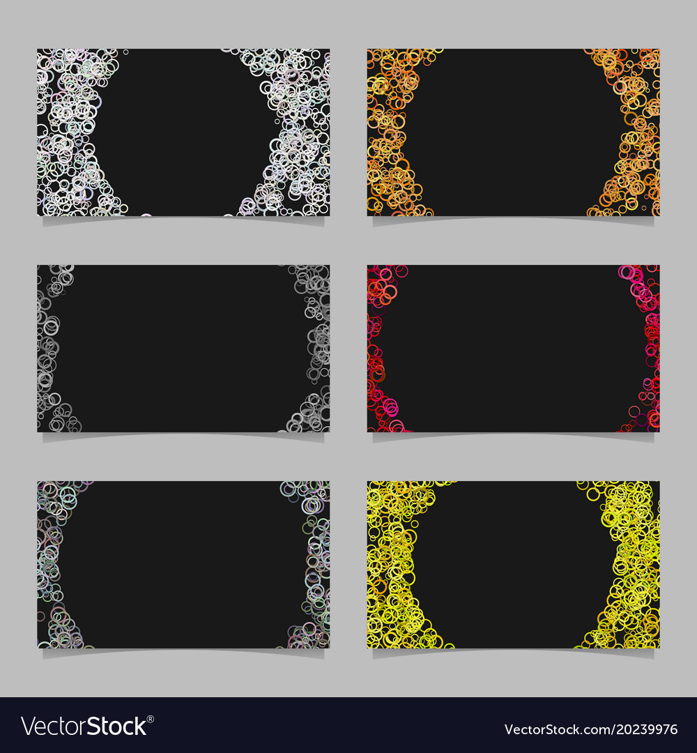 Abstract card background template set