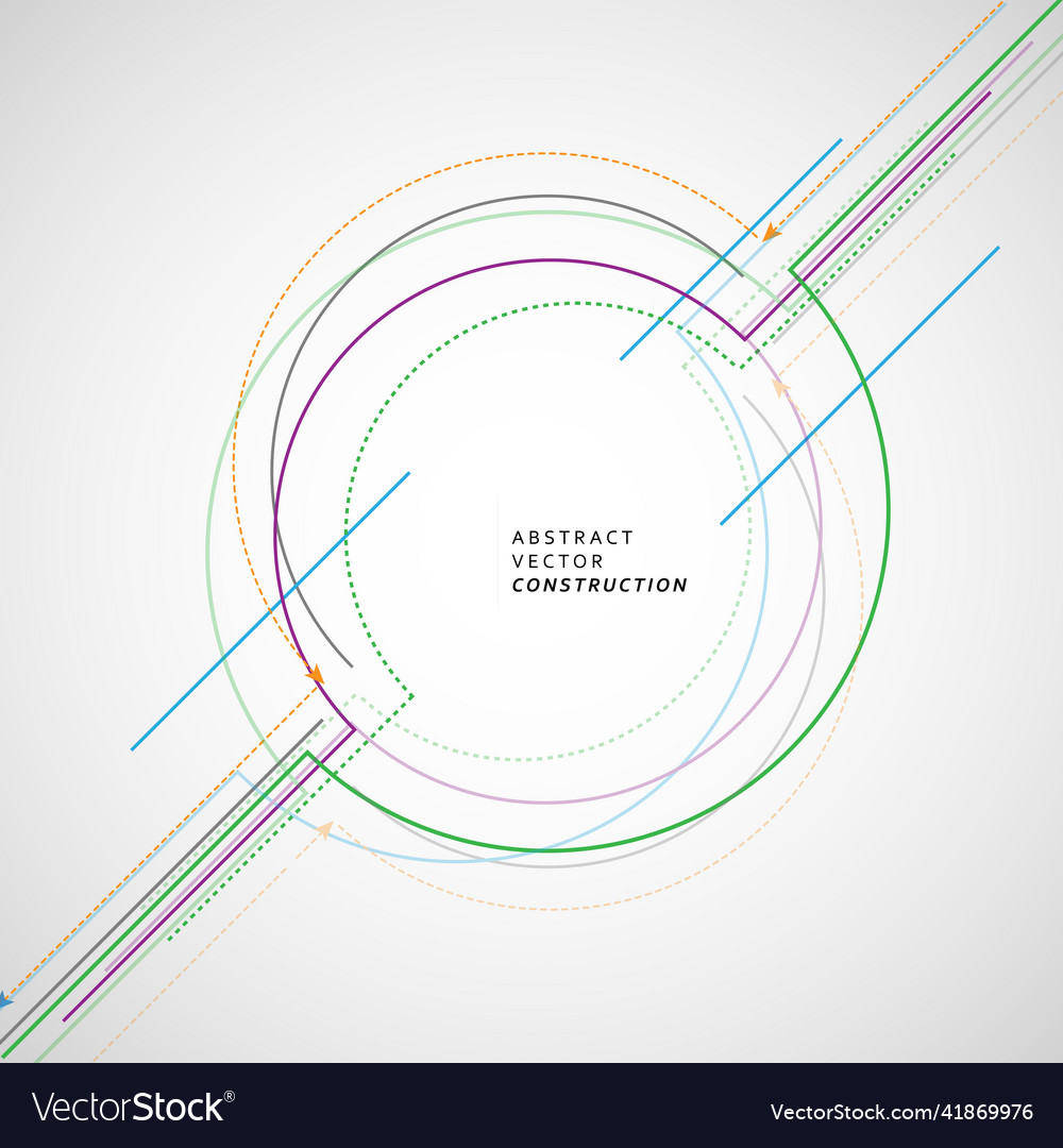 Abstract color swirly background technology vector image Abstract color swirly background technology