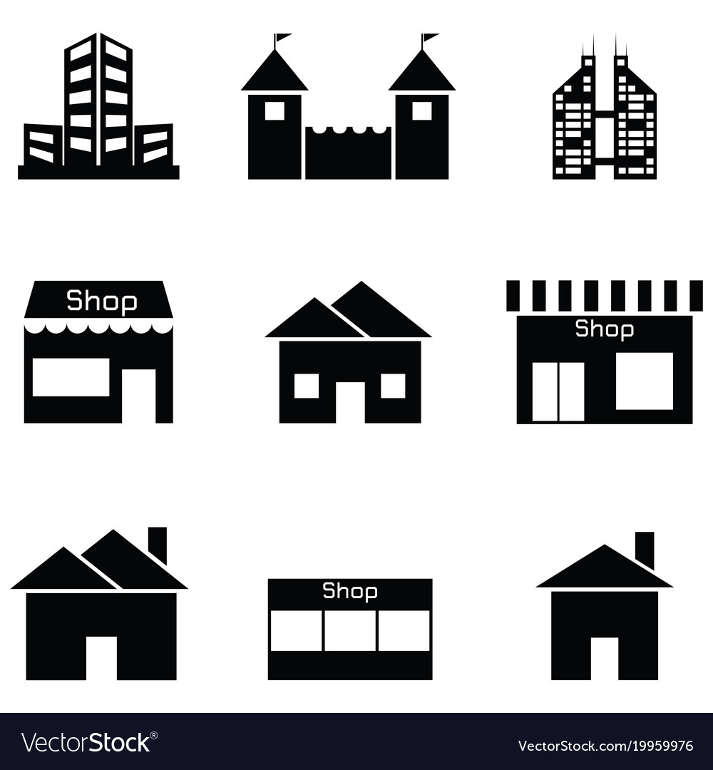 Building icon set