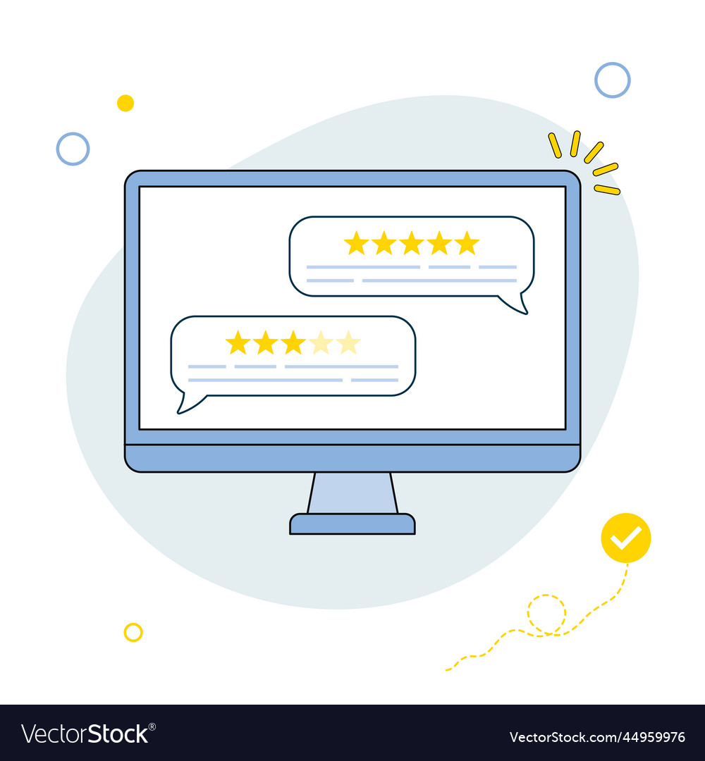 Customer reviews user bubble on computer