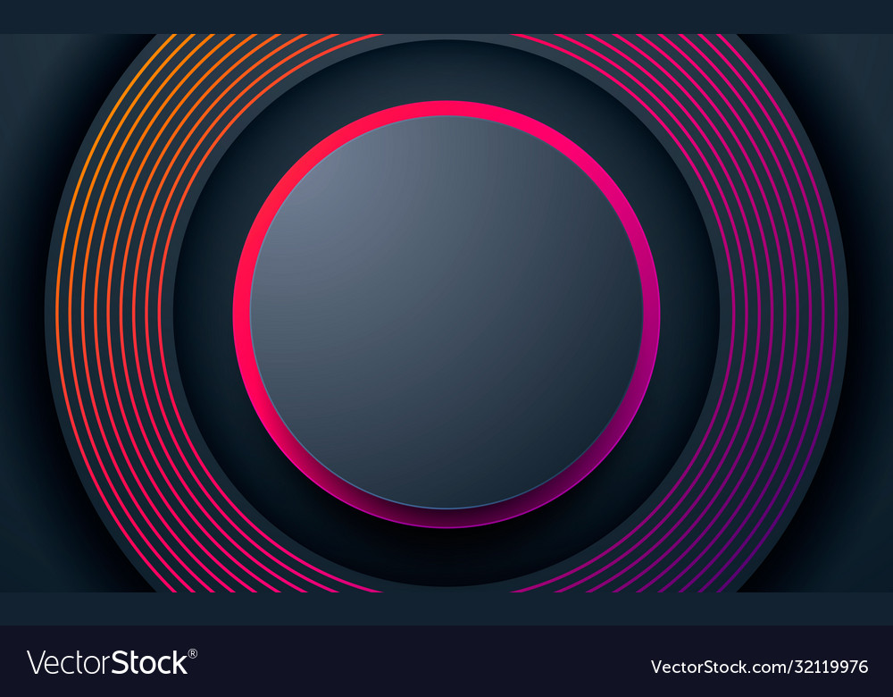 Dark abstract modern background colorful gradient vector image Dark abstract modern background colorful gradient