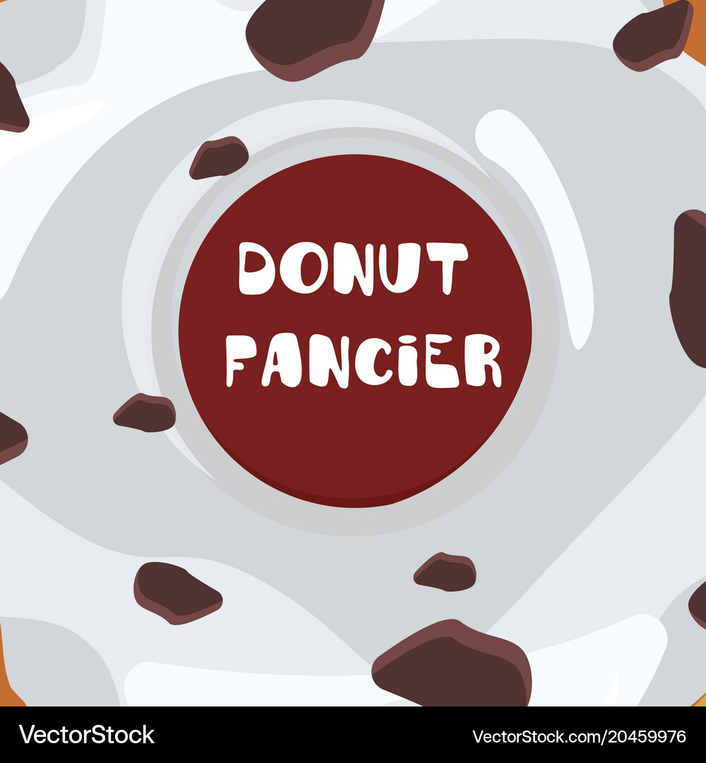 Donuts with glaze Royalty Free Vector Image - VectorStock