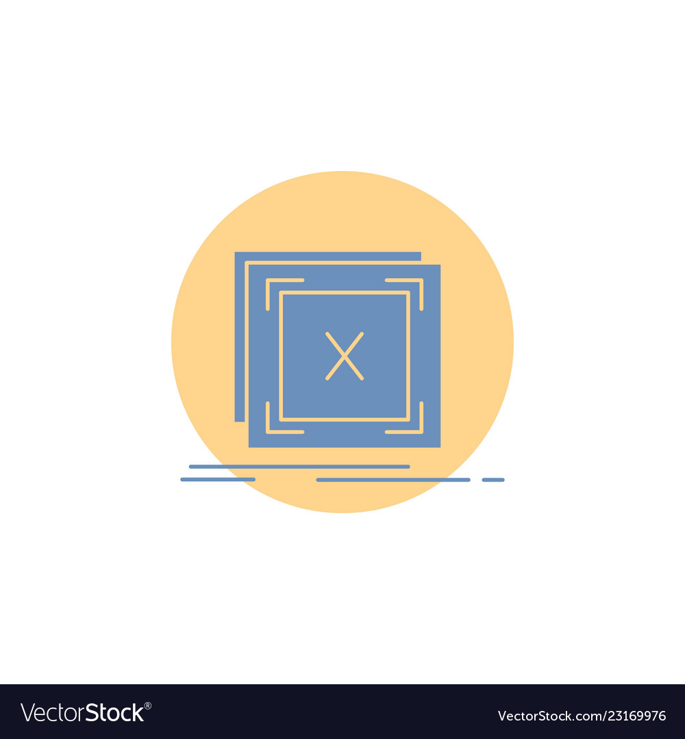 Error application message problem server glyph vector image Error application message problem server glyph