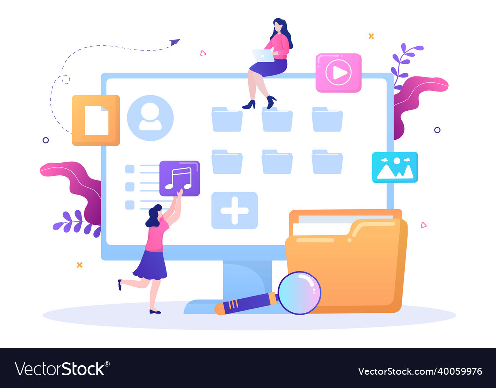 File management system and information vector image File management system and information