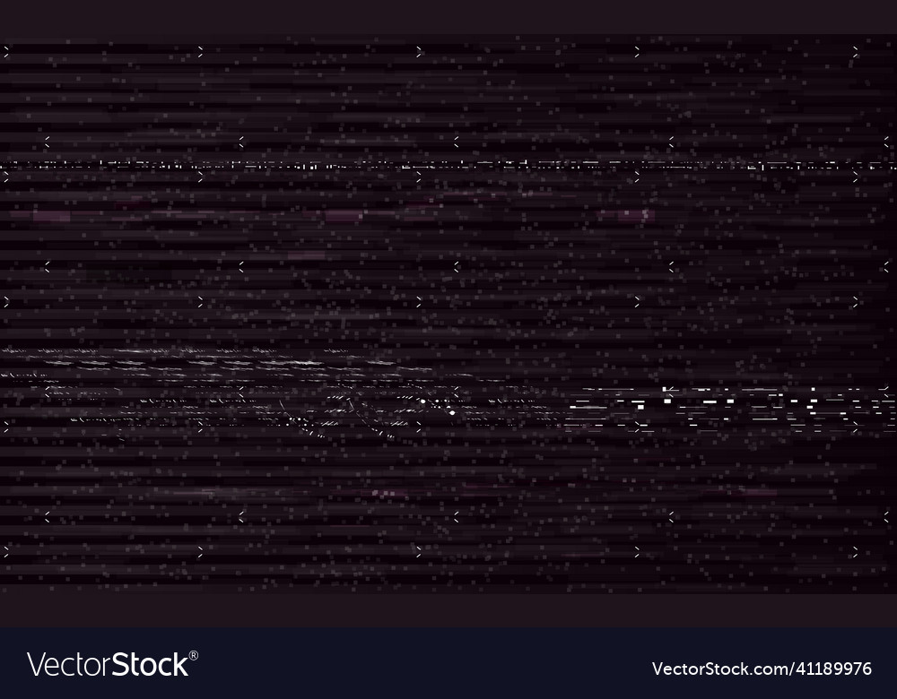 Glitch vhs background video signal error vector image Glitch vhs background video signal error