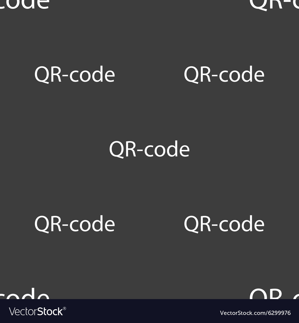 Qr-code sign icon scan code symbol seamless