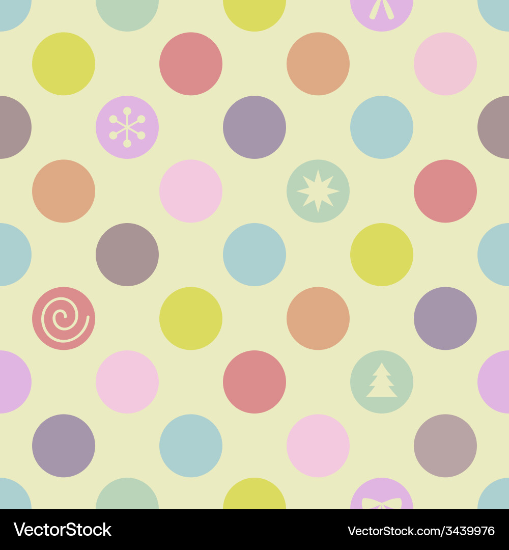 Retro seamless christmas pattern Royalty Free Vector Image