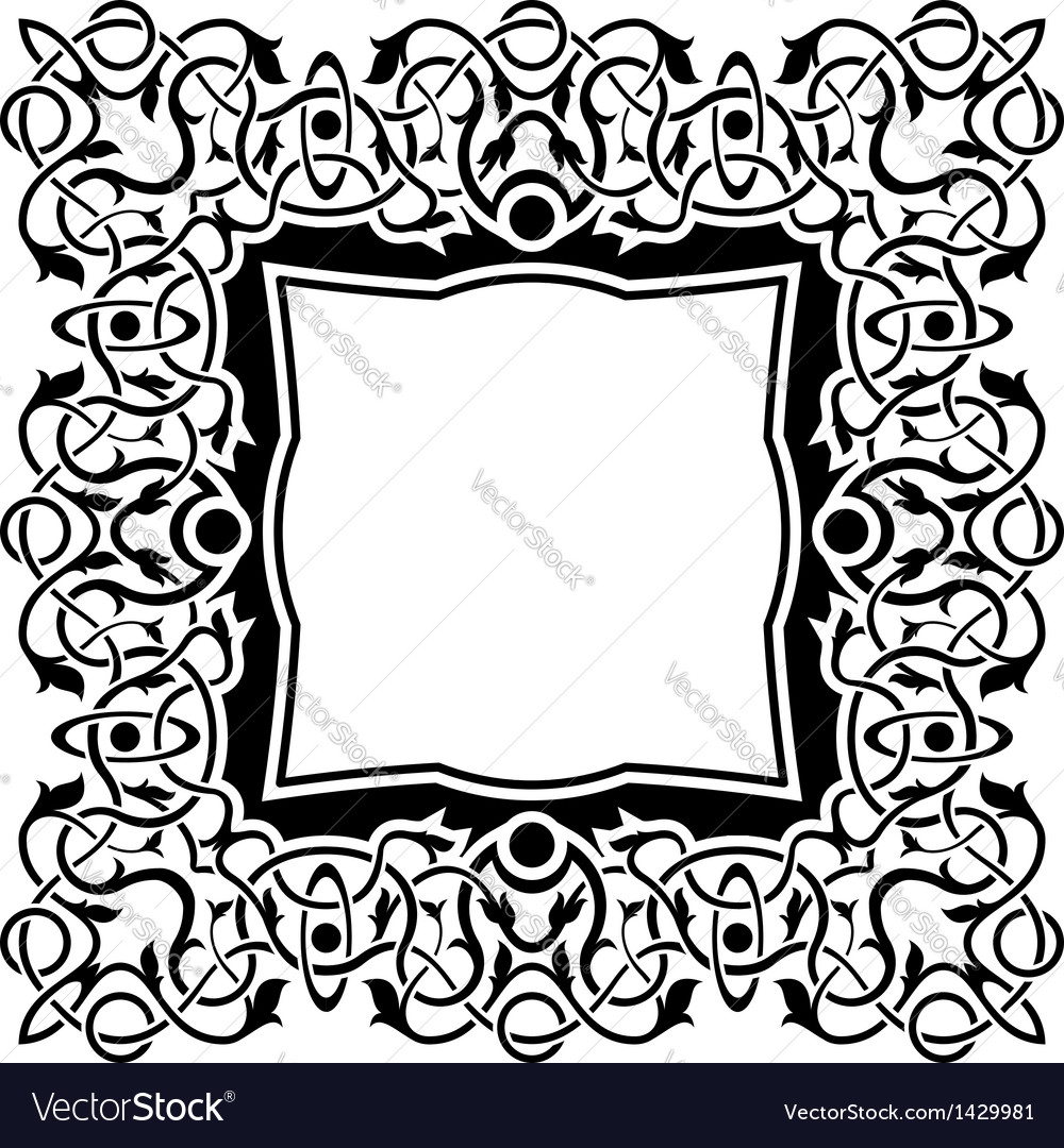 Black frame Royalty Free Vector Image - VectorStock