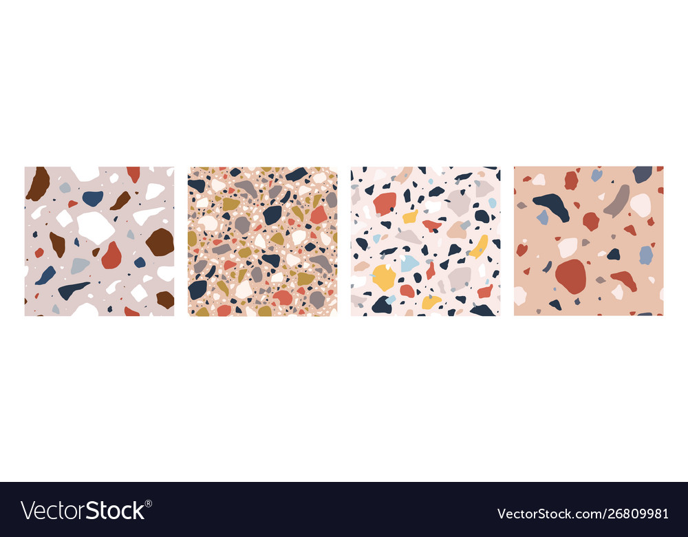 Bundle decorative italian terrazzo textures