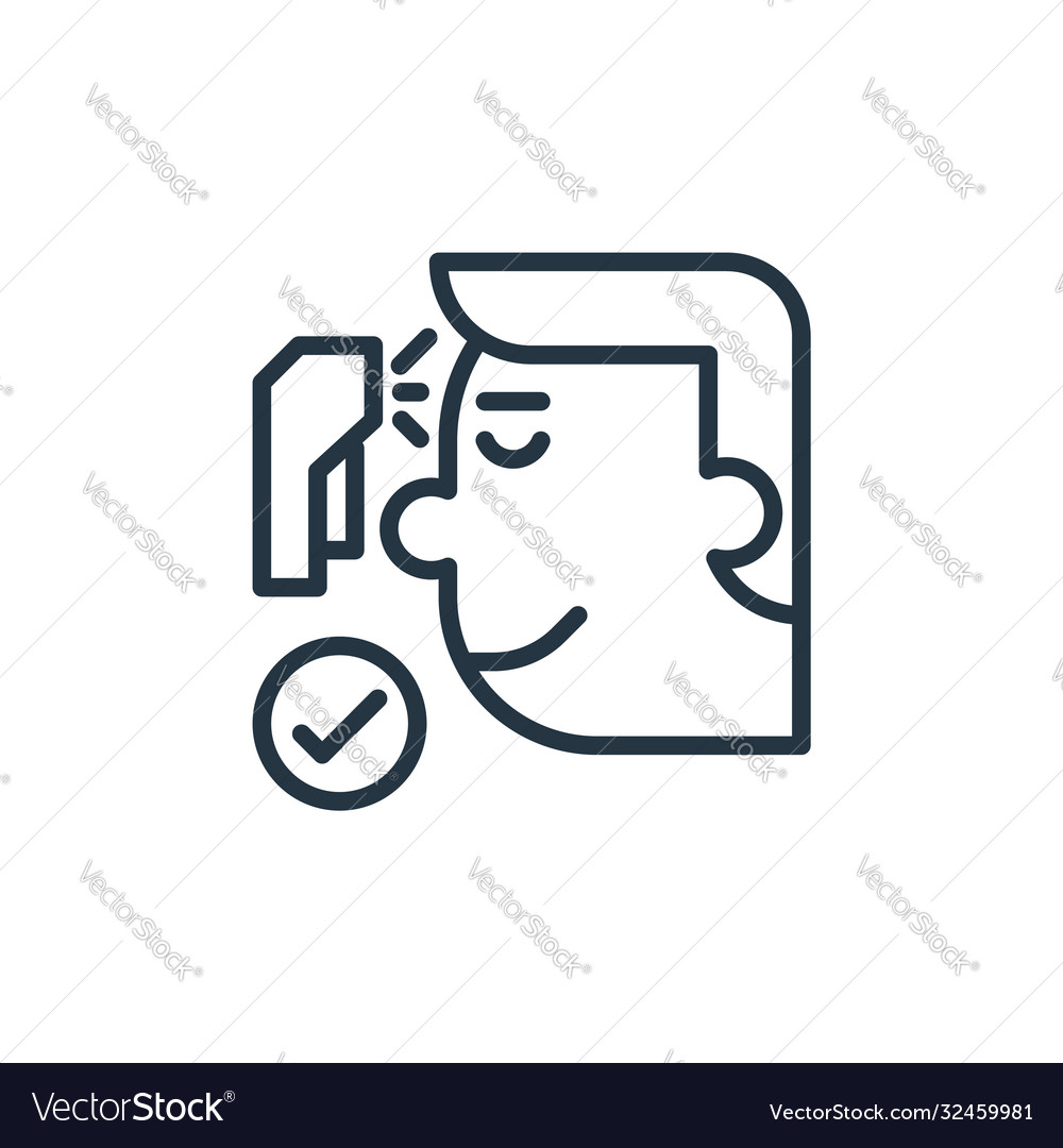 Check icon isolated on white background outline