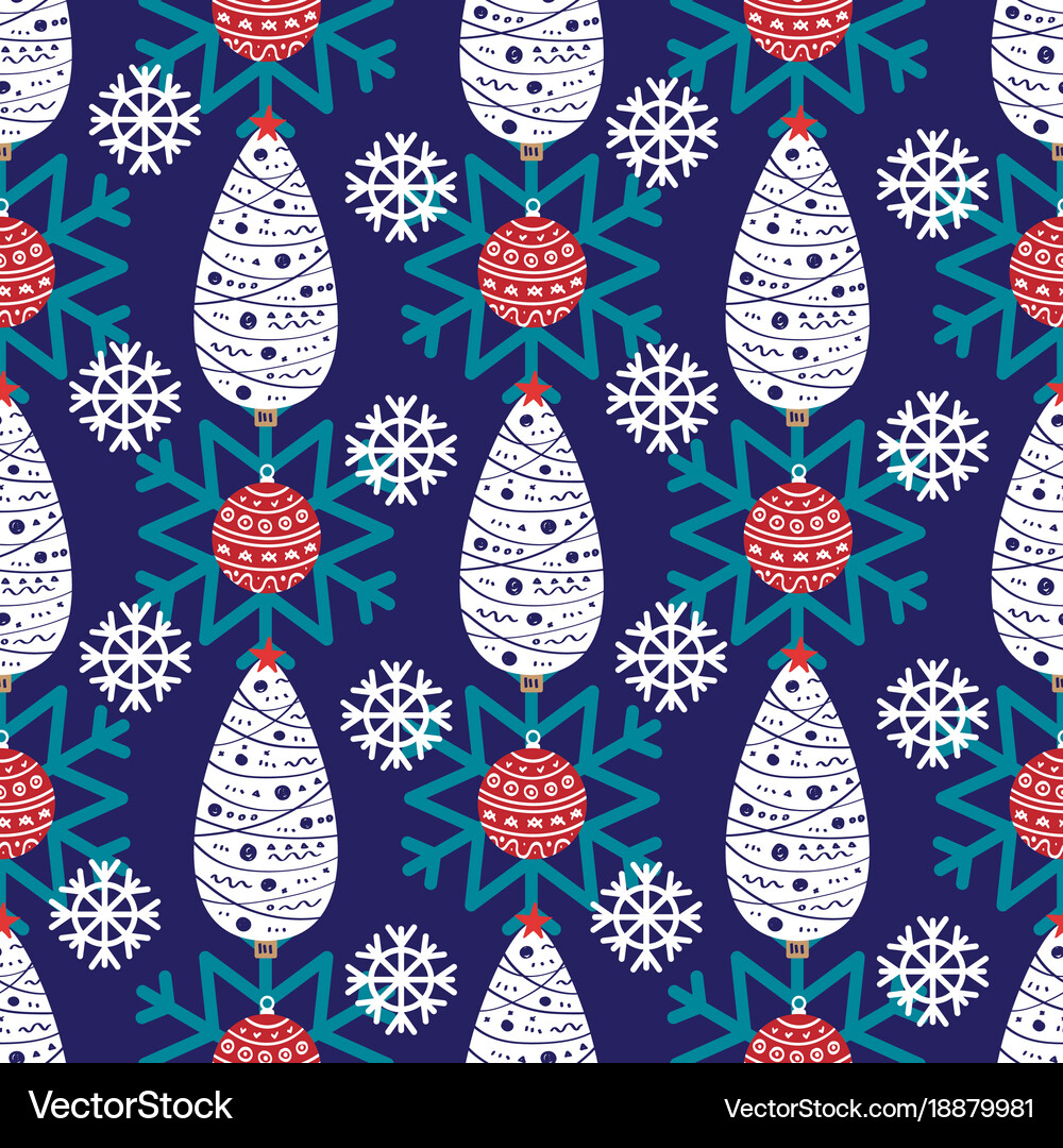 Christmas seamless pattern Royalty Free Vector Image