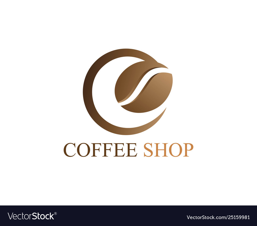 Coffee cup logo template Royalty Free Vector Image