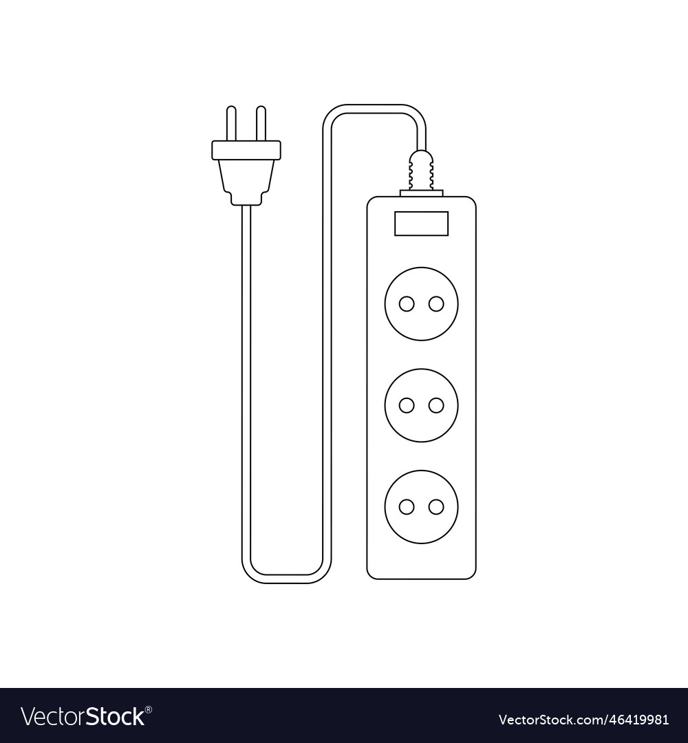 Extension cord simple icon