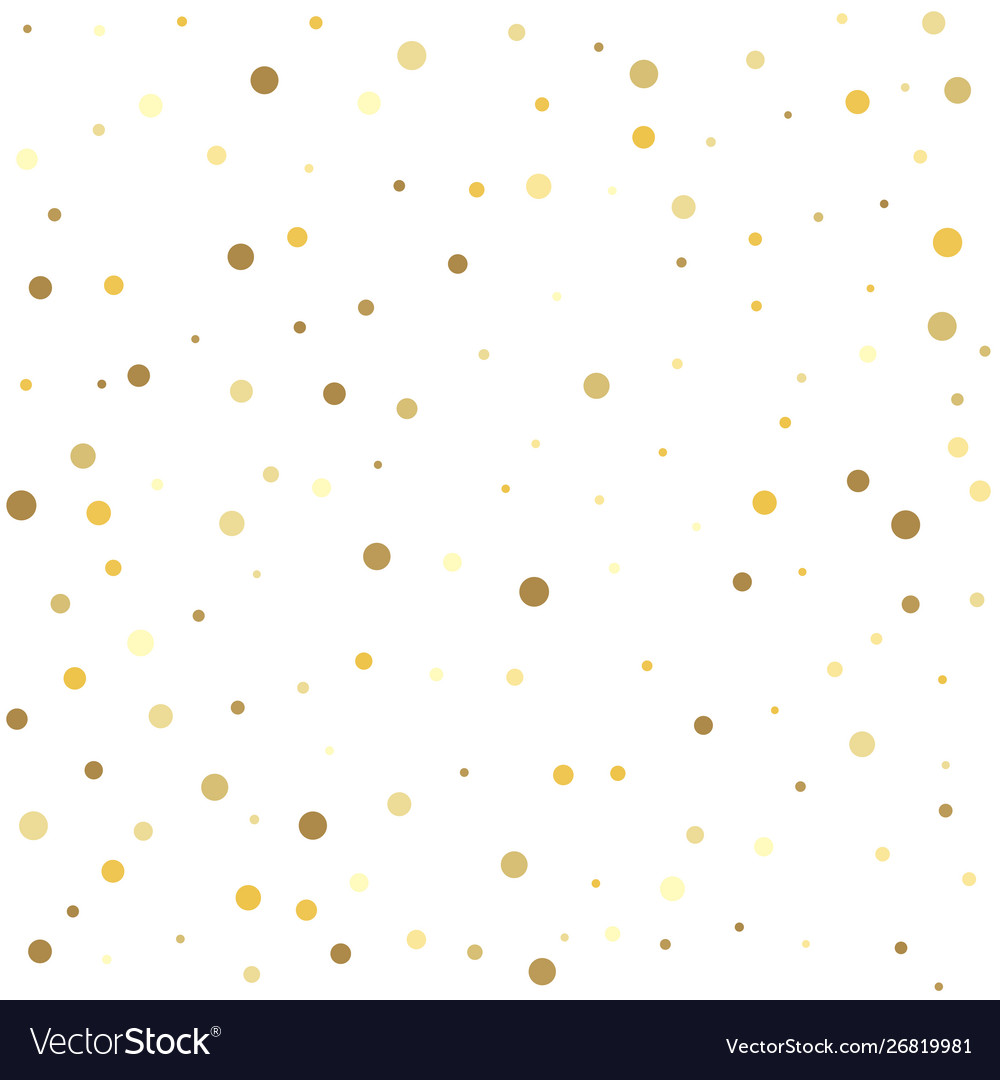 Golden dots on a square background gold Royalty Free Vector