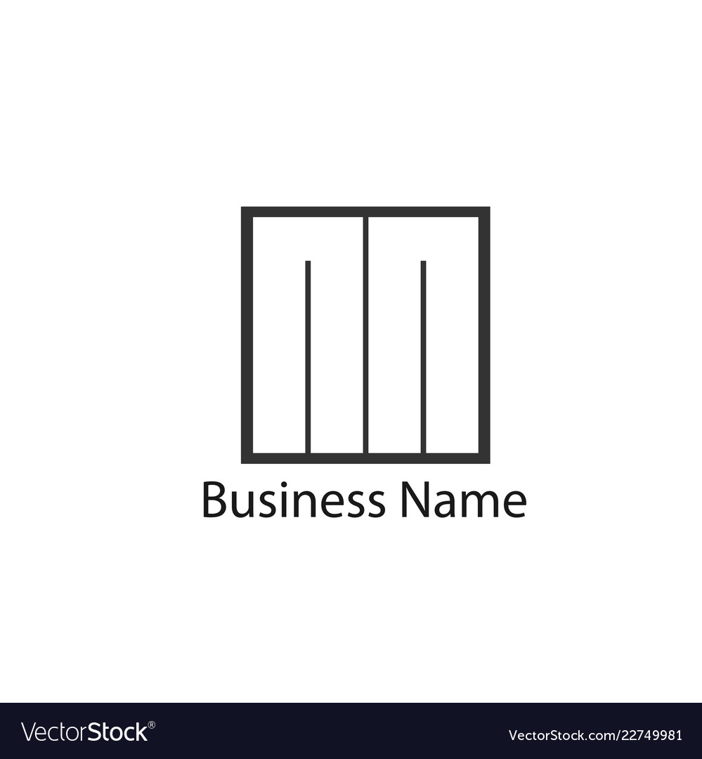 Initial letter nn logo template design