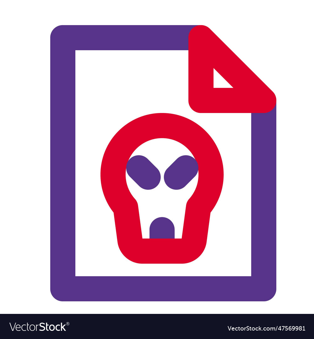 Malicious software a harmful virus for the system Vector Image