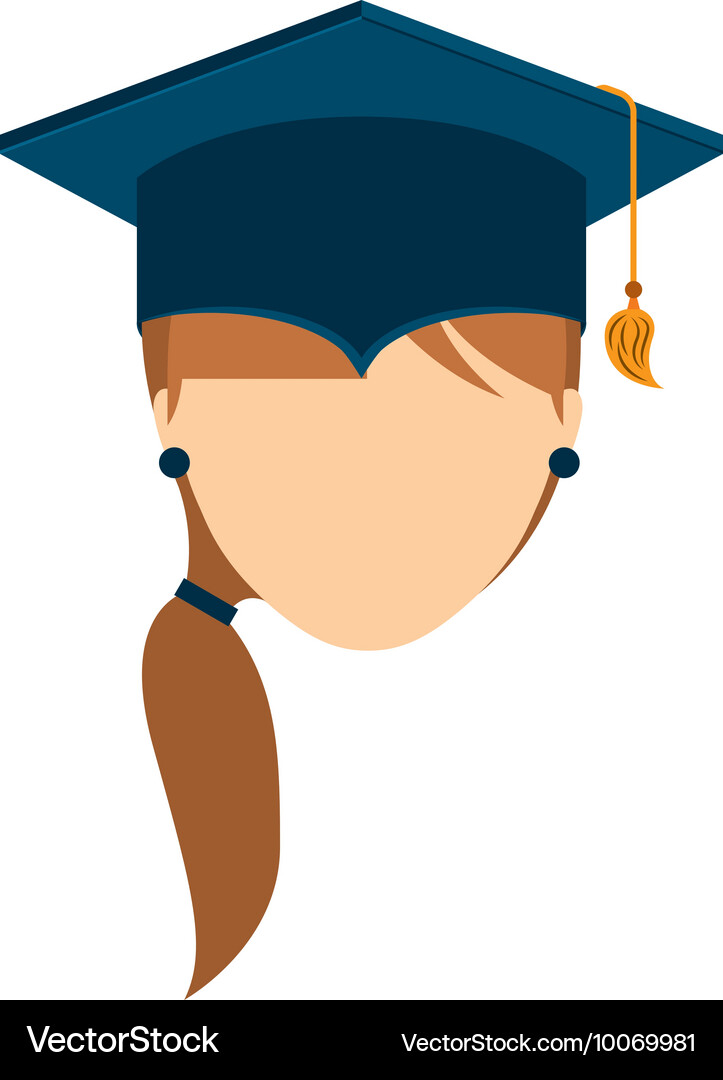 Man graduation graduated icon Royalty Free Vector Image