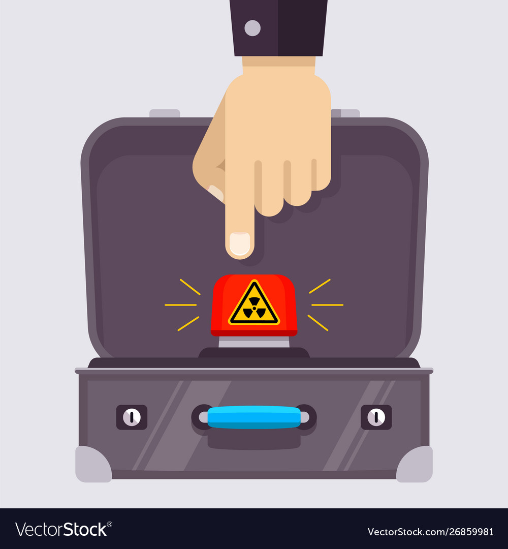 Nuclear Launch Button Suitcase
