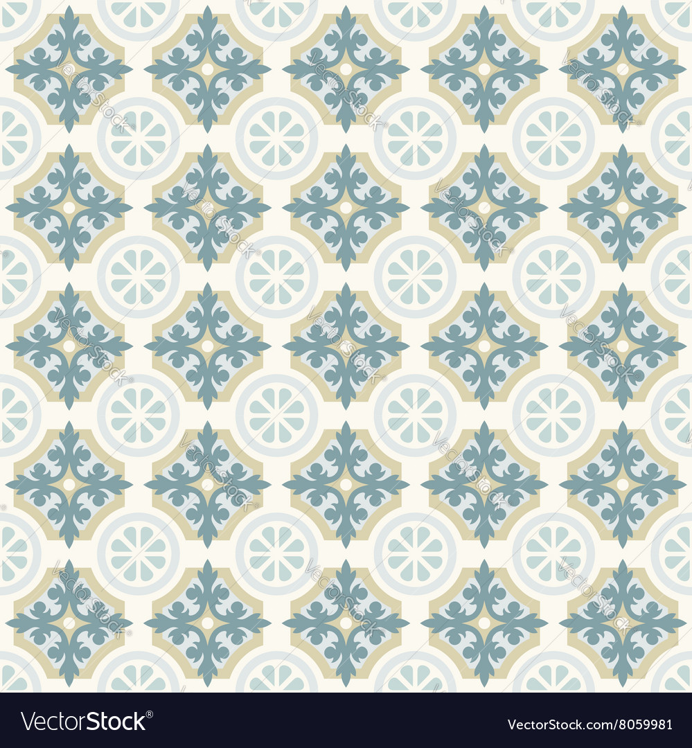 Retro floor tiles pattern