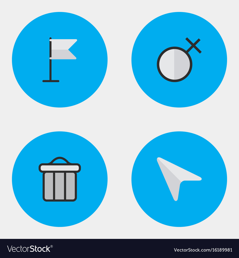 Set of simple design icons