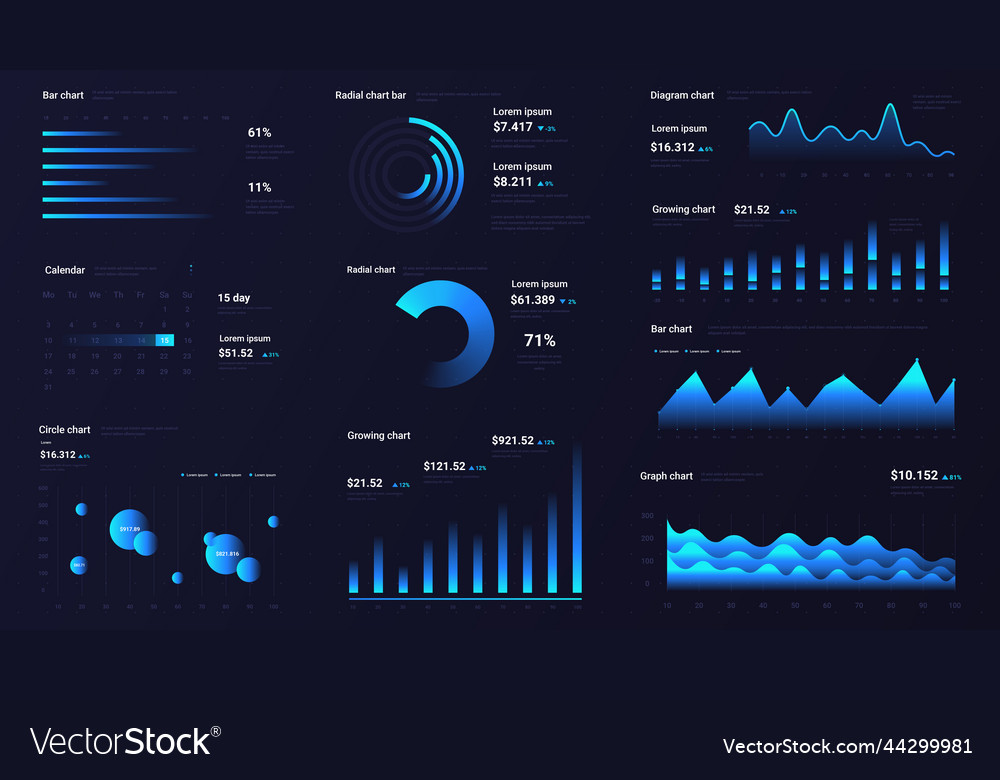 Template for creating infographics vector image Template for creating infographics