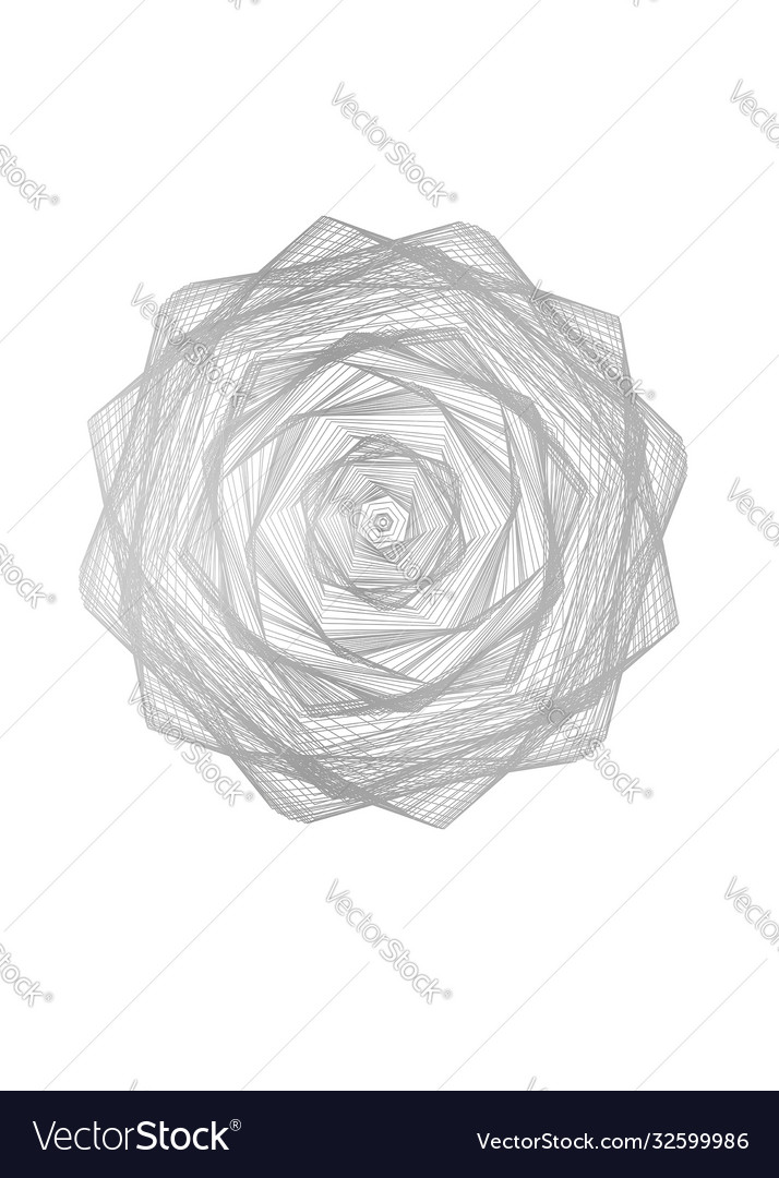 Abstract guilloched object color isolated