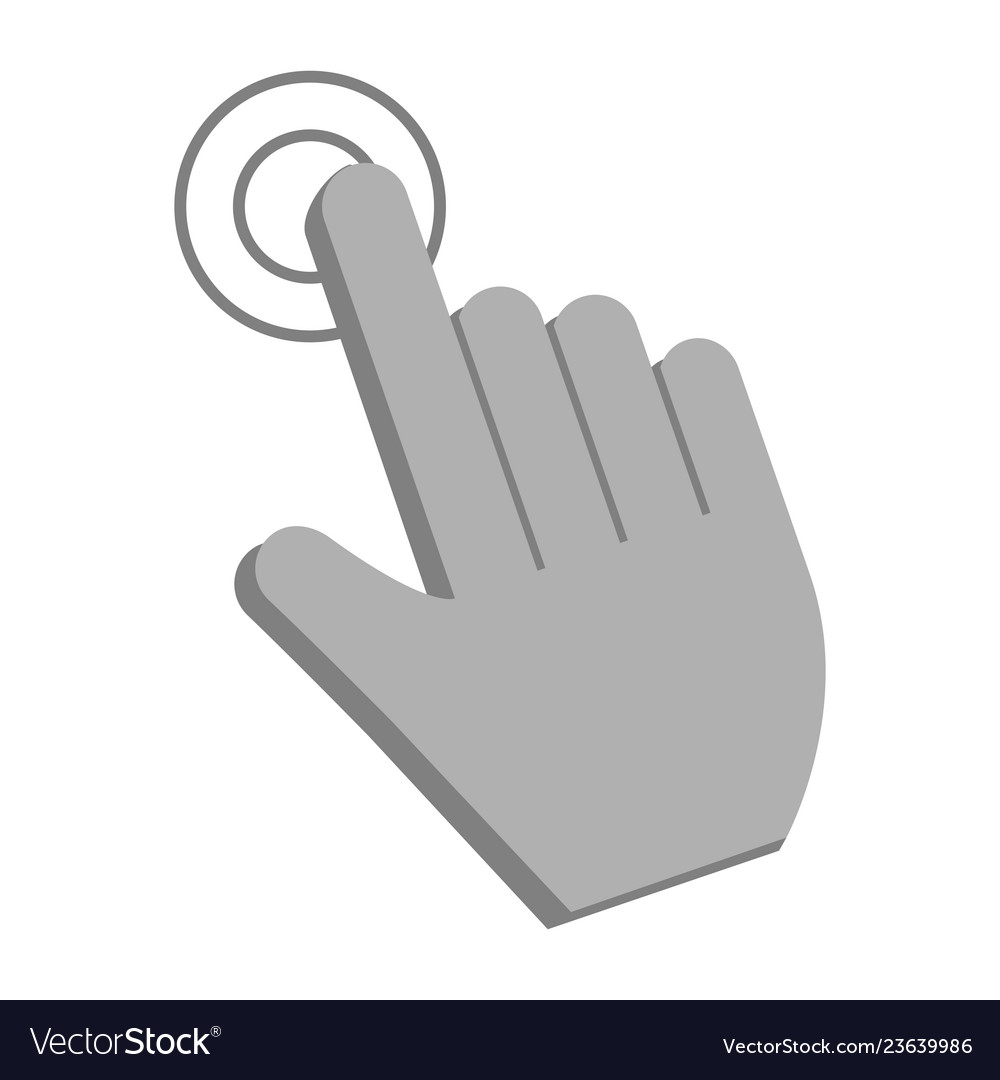 Click cursor touch symbol