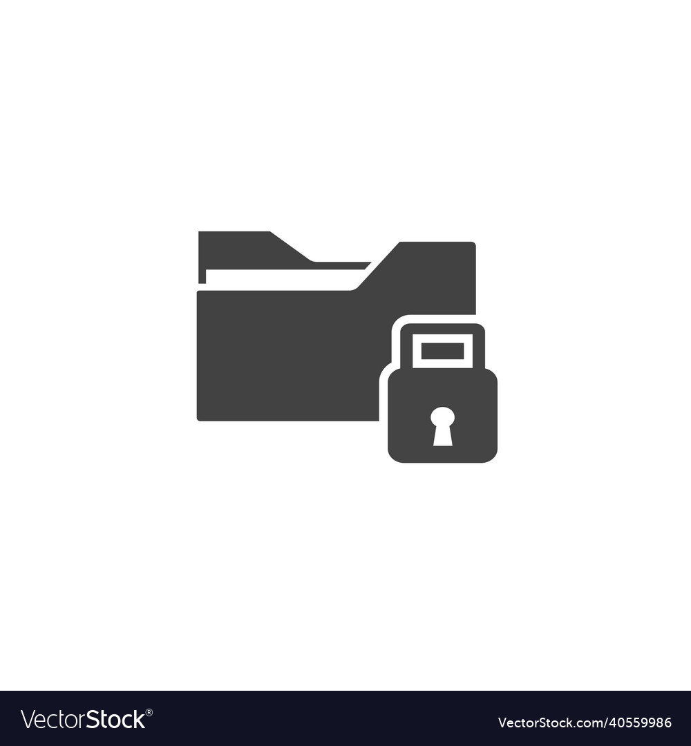 Closed directory icon folder and padlock