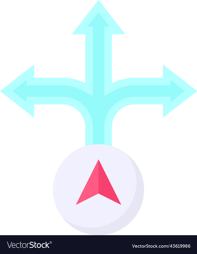 Direction arrows icon location map and navigation