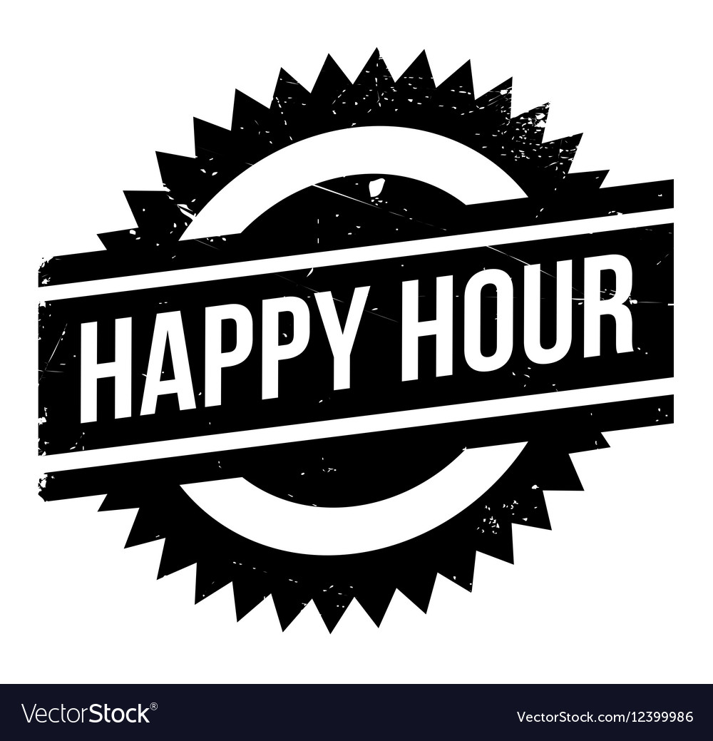 Happy hour stamp Royalty Free Vector Image - VectorStock