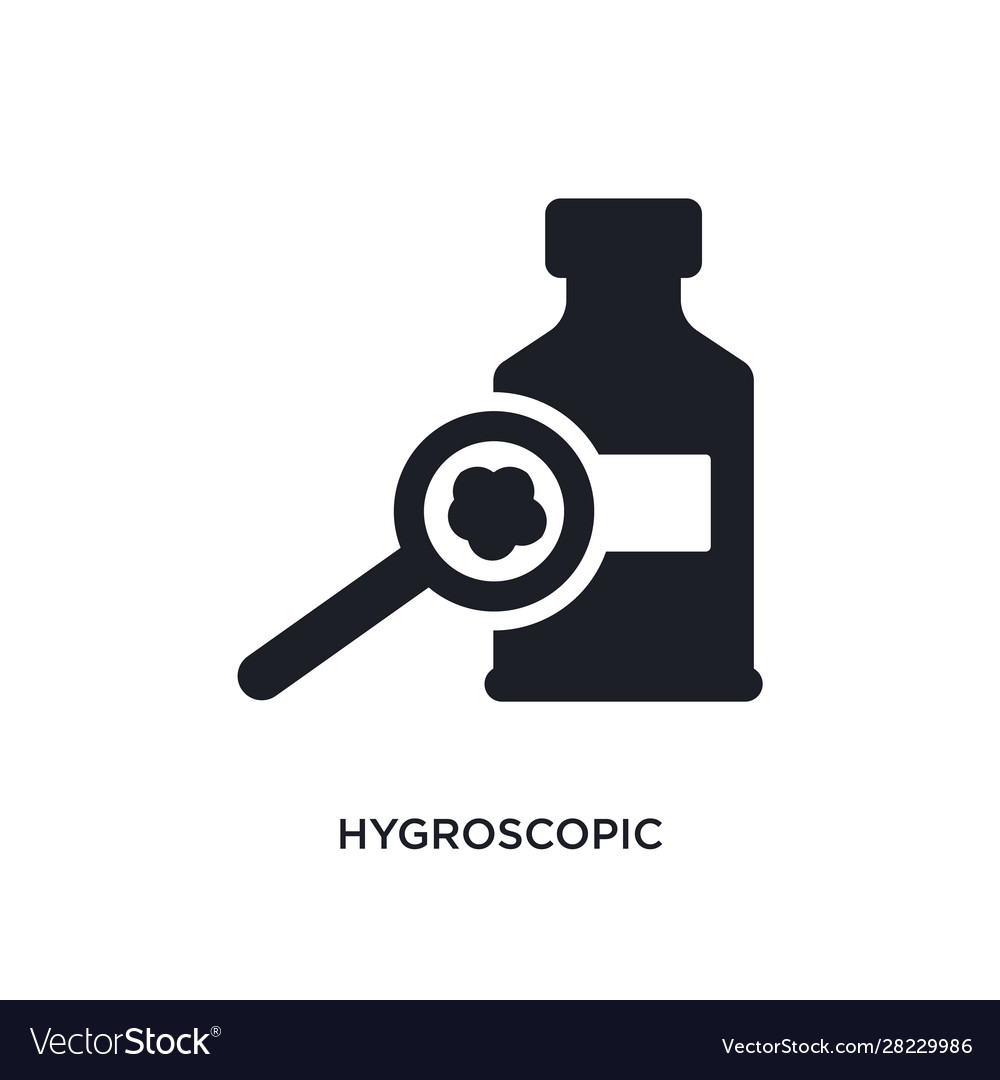 Hygroscopic isolated icon simple element from
