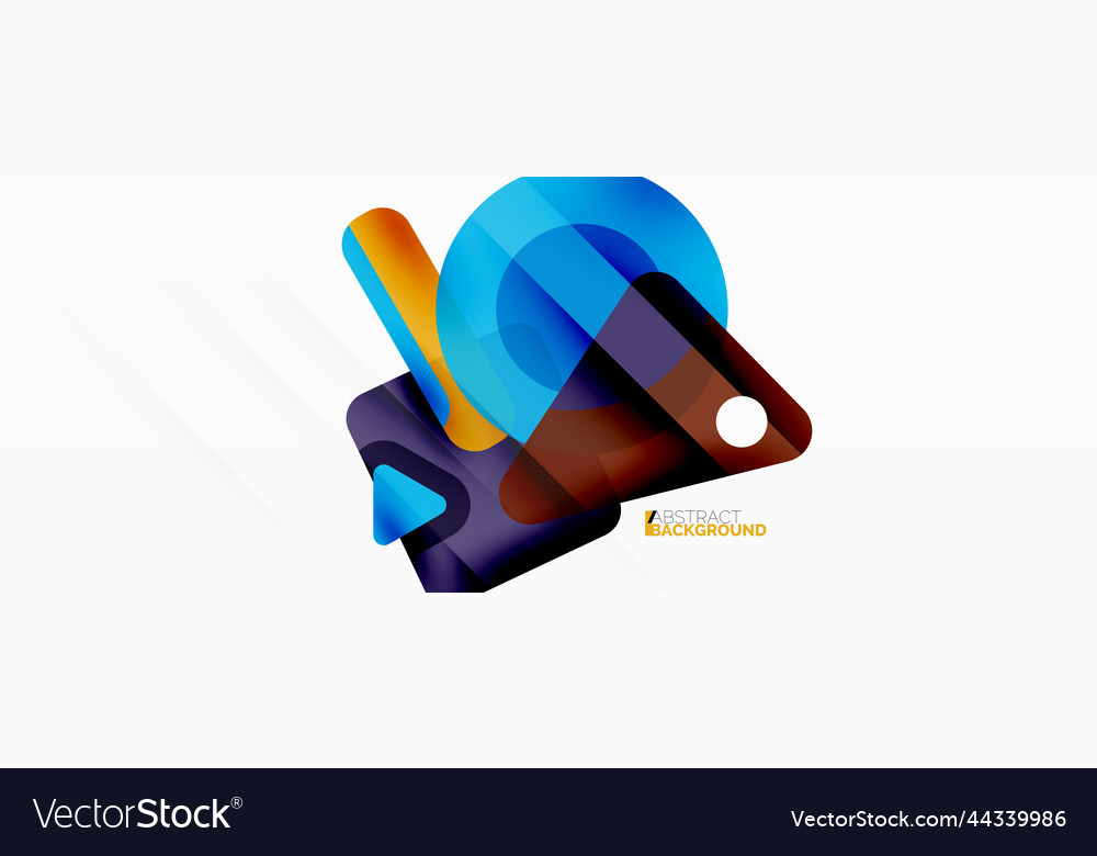 Line triangle square and circle primitive vector image Line triangle square and circle primitive