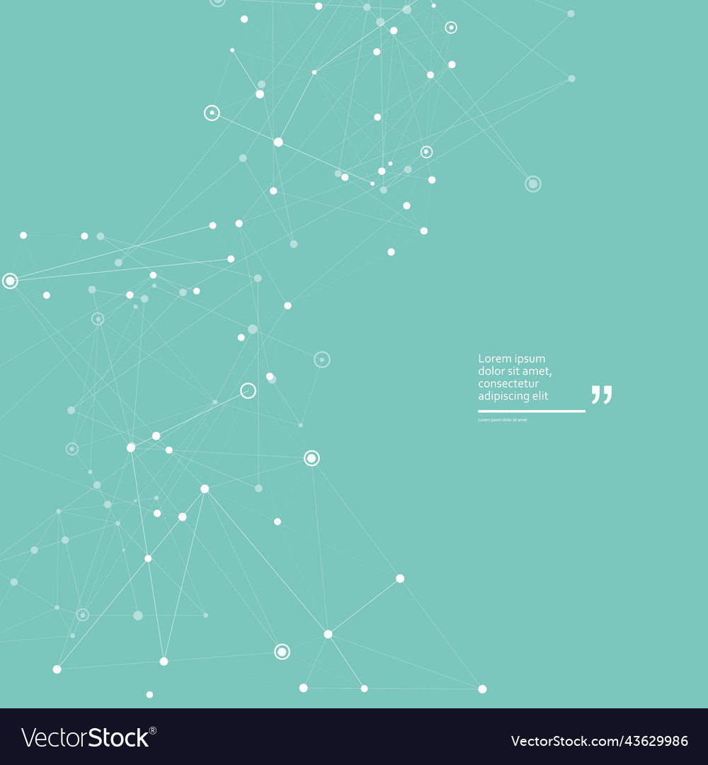 Polygonal design with connecting dots vector image Polygonal design with connecting dots