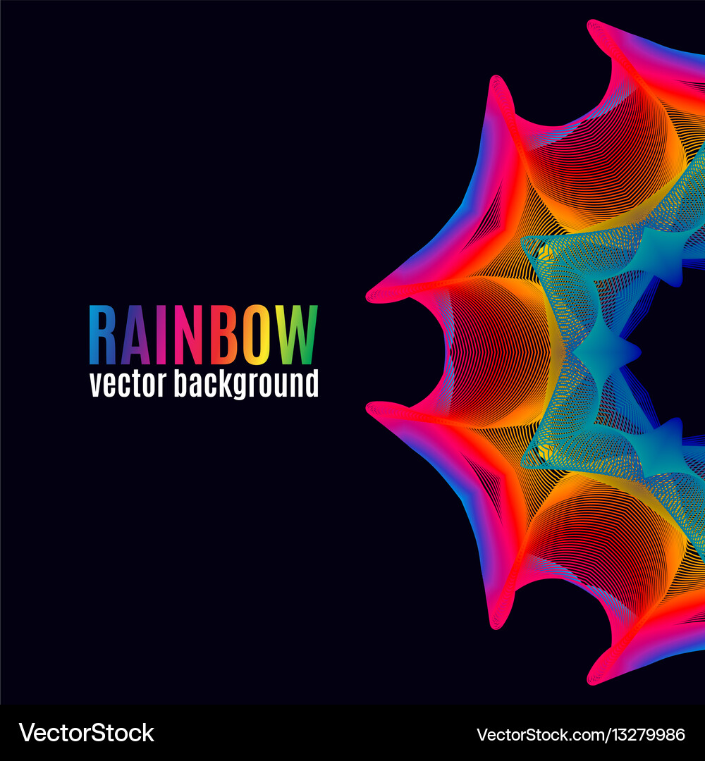 Rainbow lines background Royalty Free Vector Image
