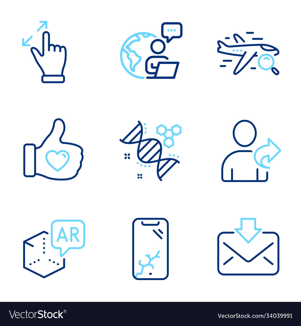 Business icons set included icon as chemistry dna