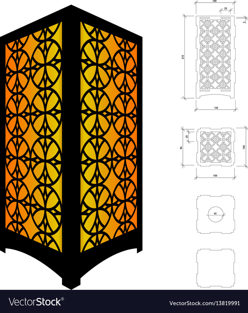 Cut Out Printable Lamp Post Template