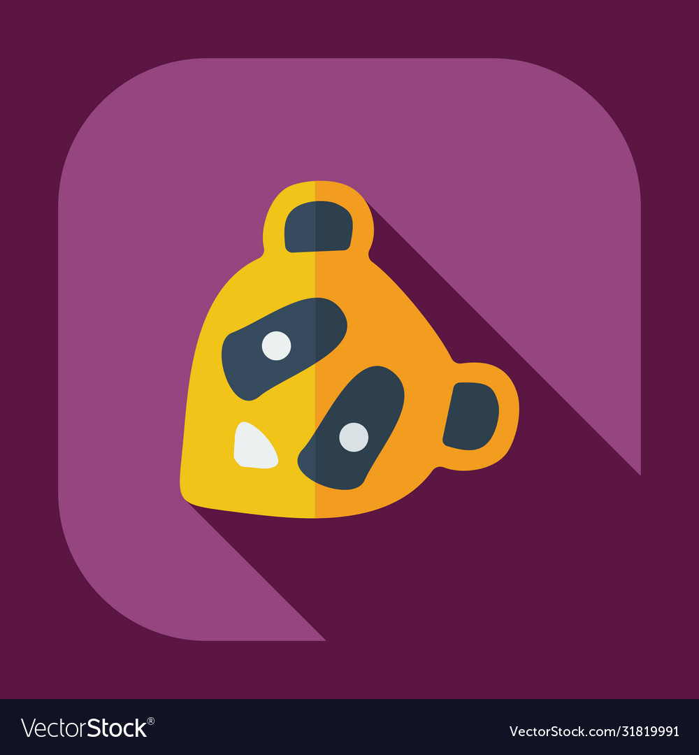 Flat modern design with shadow icons pandas Vector Image