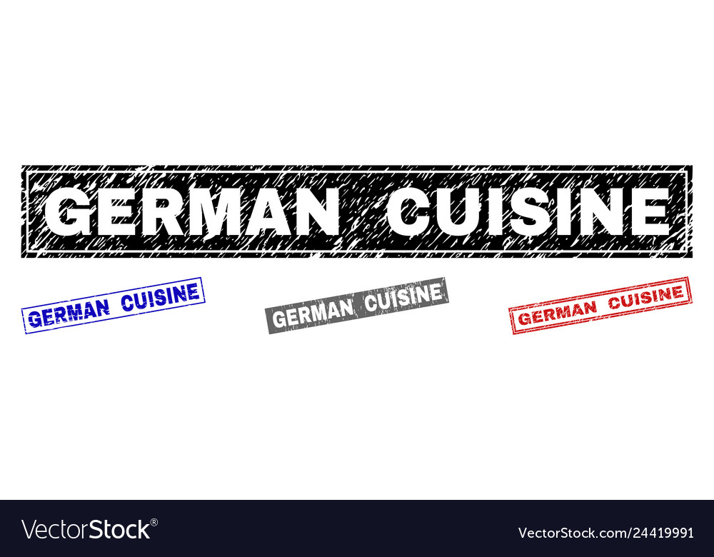 Grunge german cuisine textured rectangle