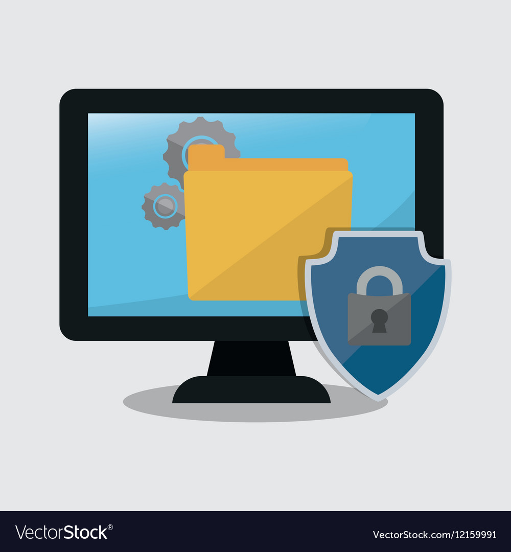 Internet security computer folder gear