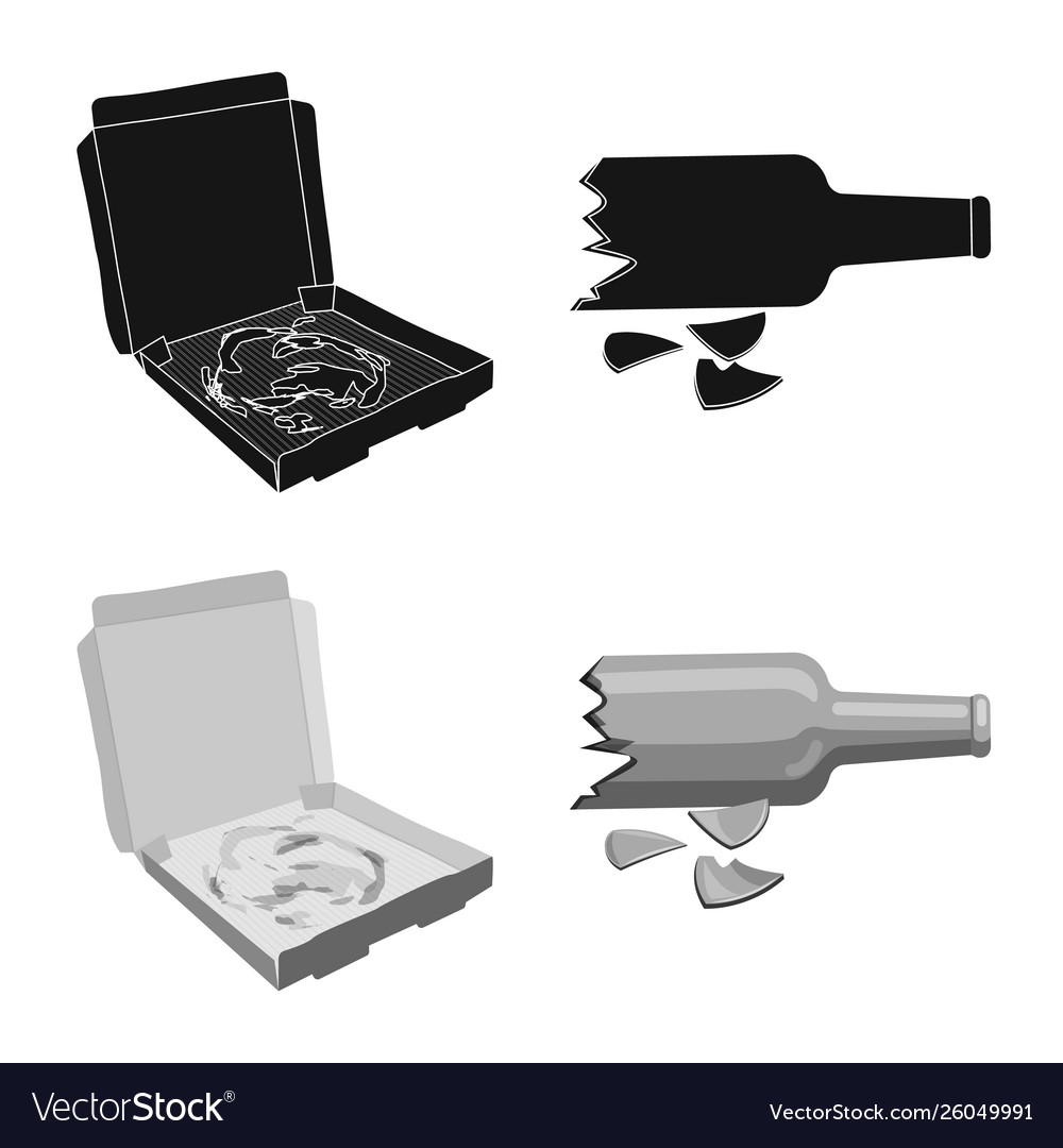 Isolated object dump and sort icon set