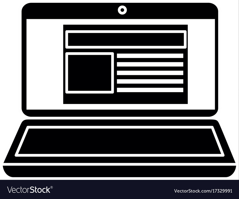 Laptop computer with template