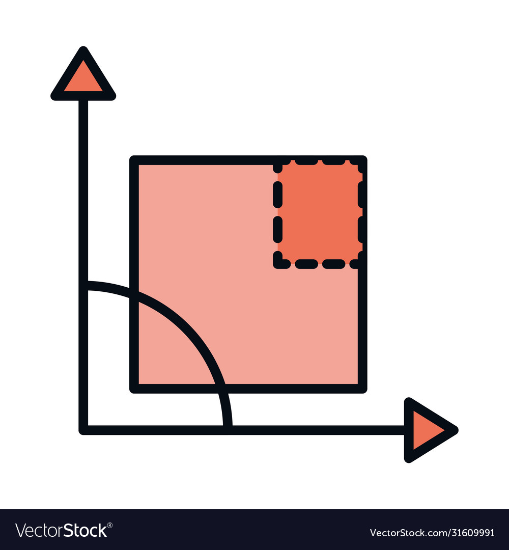 Math education school science angle square line Vector Image