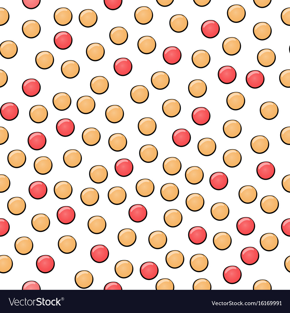 Seamless pattern with circles can be used
