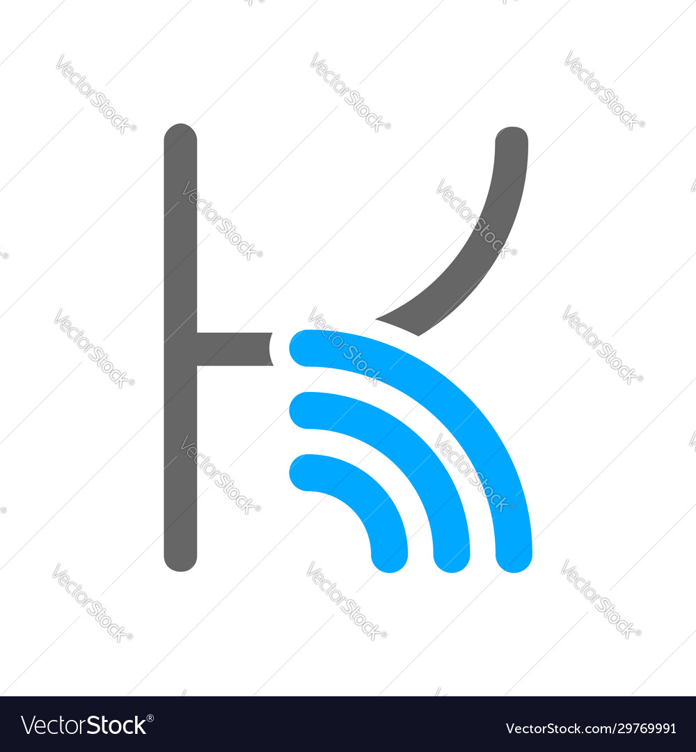 Wifi font c Vector Image Wifi font c