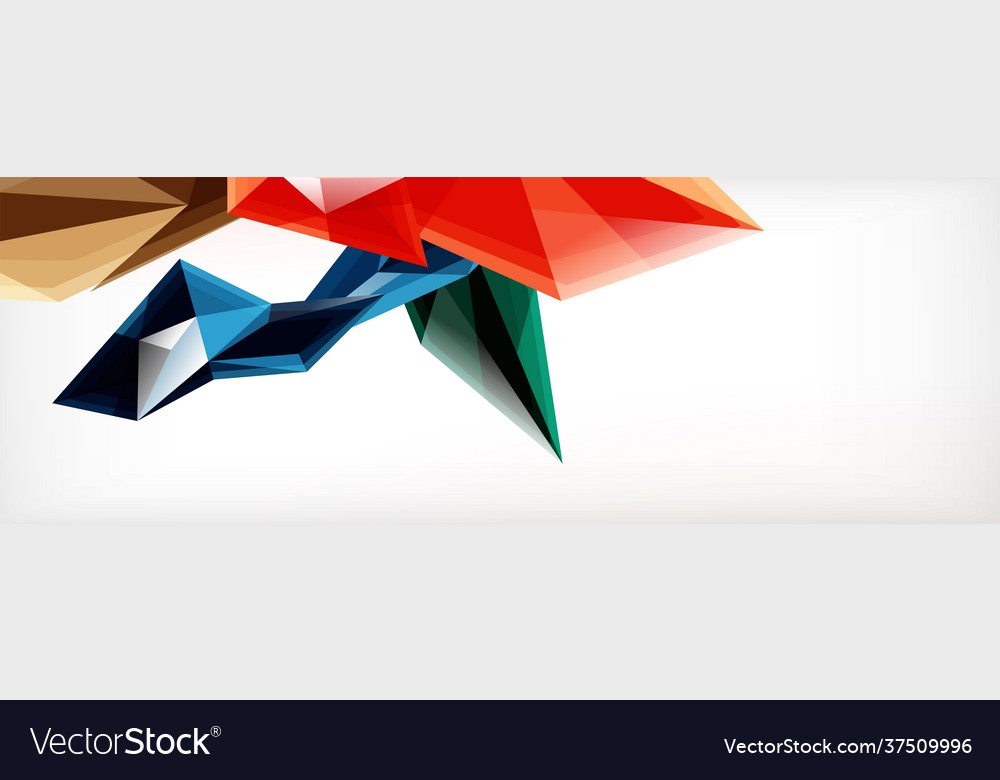 3d triangles and pyramids abstract
