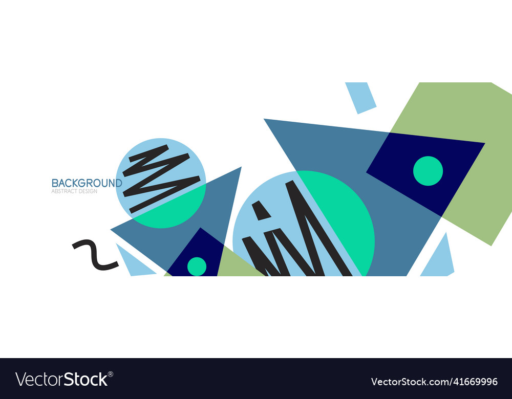 Abstract background blocks lines triangles vector image Abstract background blocks lines triangles